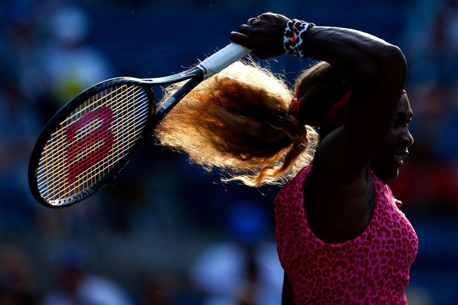 Uno scatto poetico di uno dei dritti vincenti di Serena. (AFP)